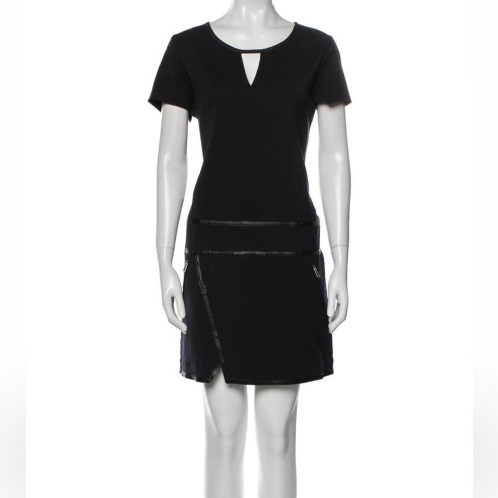Andrew Marc black mini dress 4